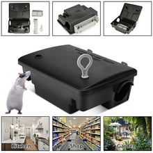 Load image into Gallery viewer, Professional Home Rat Mouse Rodent Bait Block Trap Station Box Case with Key Trappola per topi Past na krysy RT99
